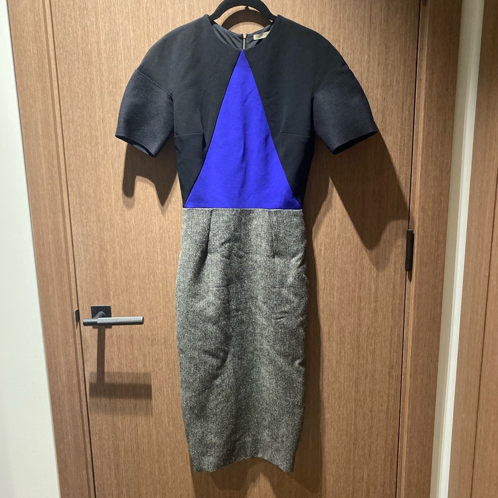 Victoria Beckham Zipper Midi Dress